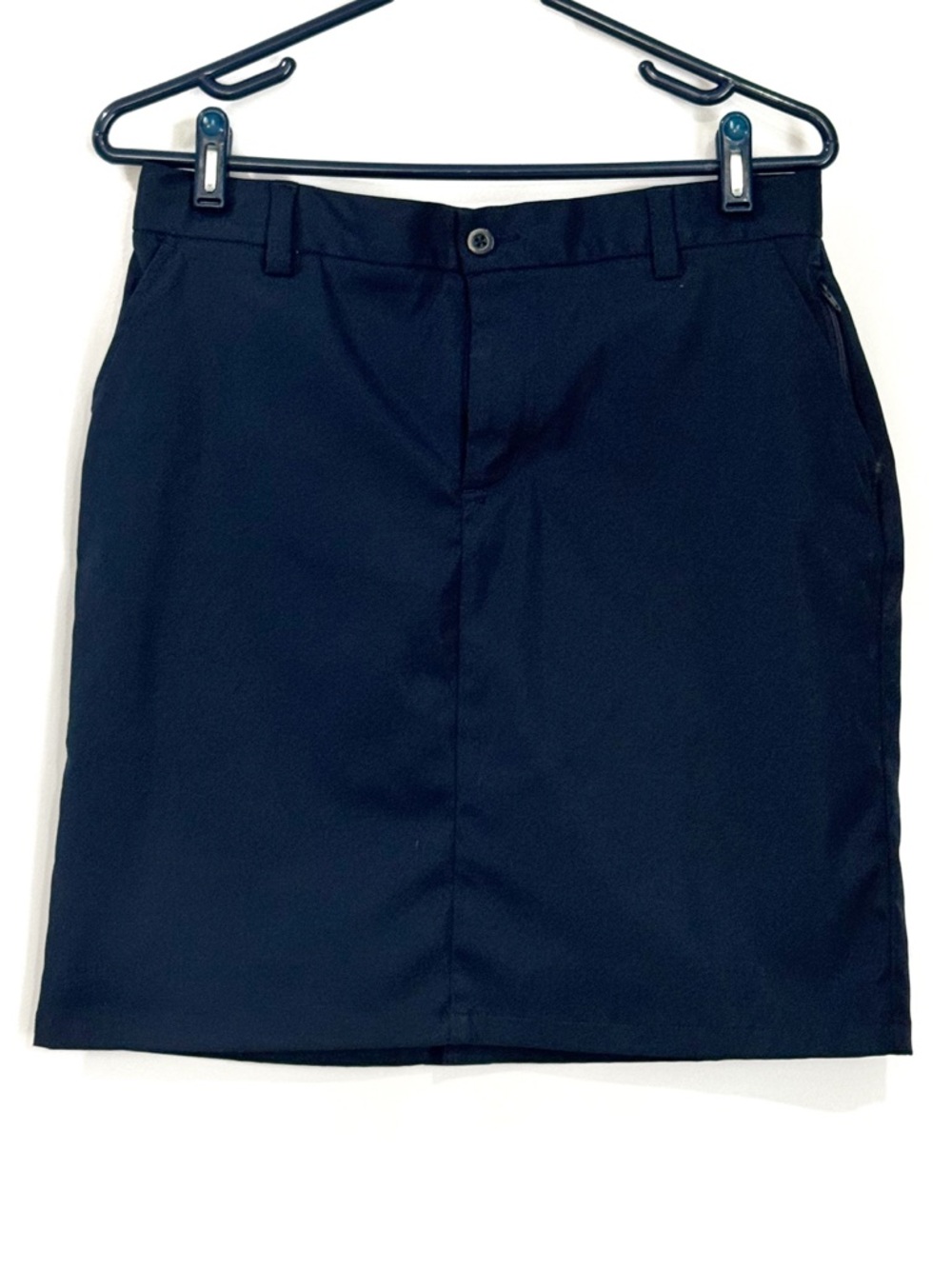 Land’s End Girls Size 16 Uniform Active Performance Chino Skort Skirt Navy Blue